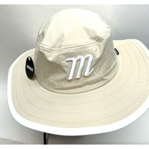 Marucci Men's Stretch Bonnie Hat, Moisture-Wicking Sweatband - Tan/White (Y1)(C3